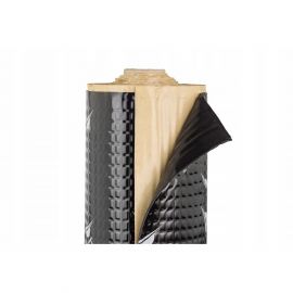 Öntapadó fekete alumínium butil szőnyeg 2,5 mm 25x25cm AB-25